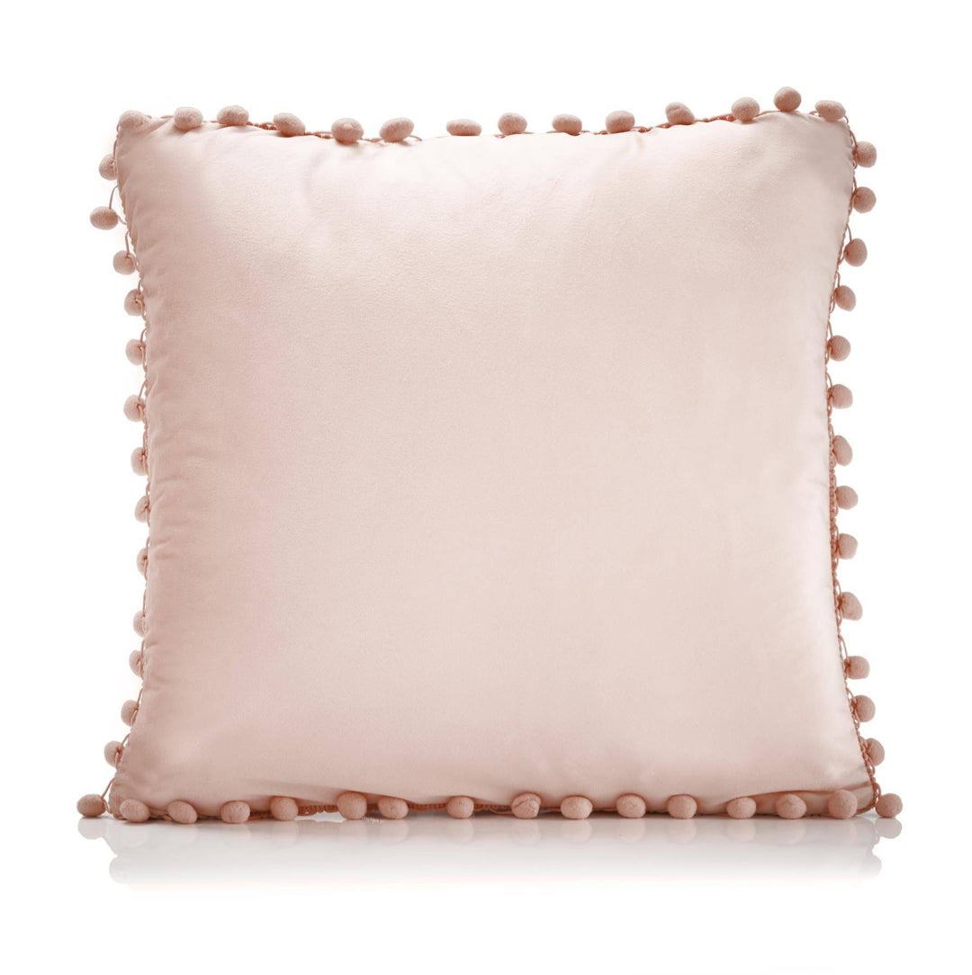 Poms Velvet 43cm x 43cm (Cushion) - TidySpaces