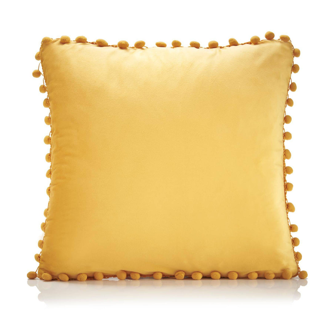 Poms Velvet 43cm x 43cm  (Cushion Cover) - TidySpaces