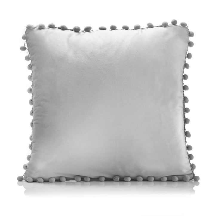 Poms Velvet 43cm x 43cm  (Cushion Cover) - TidySpaces