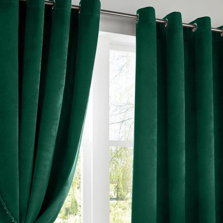 Velvet Blackout (Ring Top Curtains) - TidySpaces