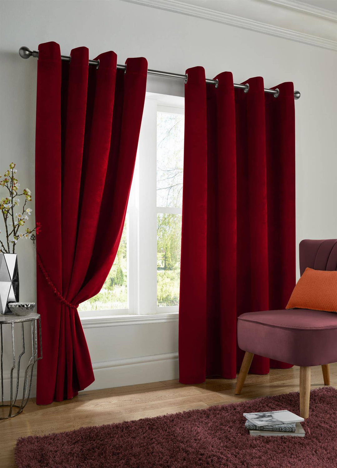 Velvet Blackout (Ring Top Curtains) - TidySpaces