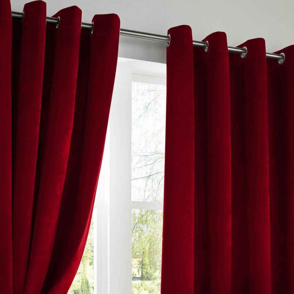 Velvet Blackout (Ring Top Curtains) - TidySpaces