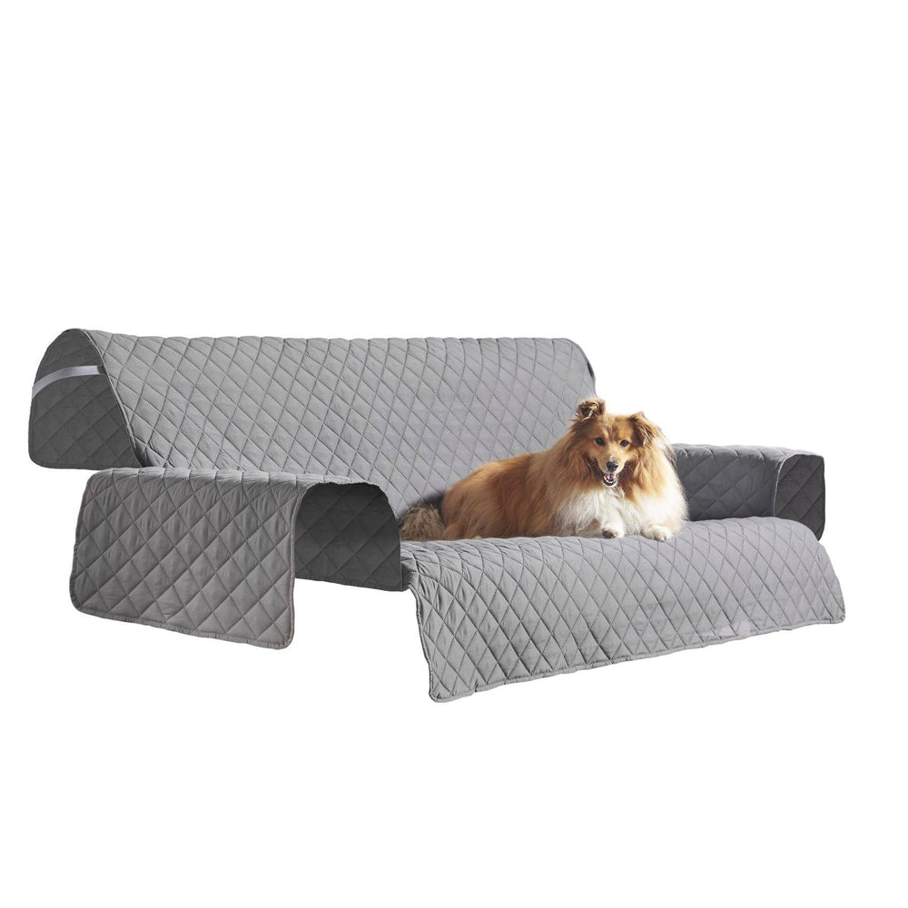 Pet Sofa Cover - 2 Seater (46" x 76") Grey - TidySpaces