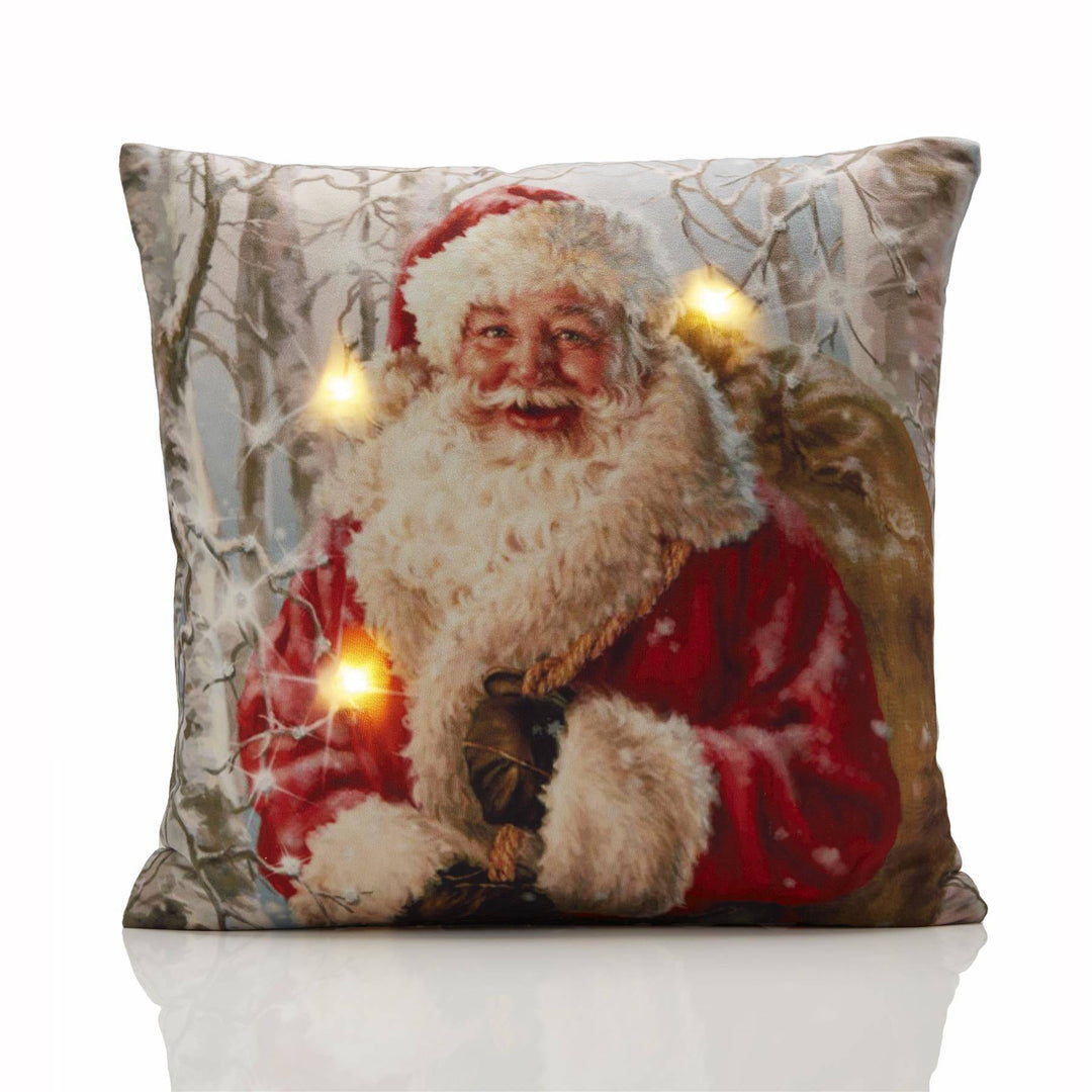 Chr331L - Santa*Led* 18" x 18" (Cushion Cover) - TidySpaces