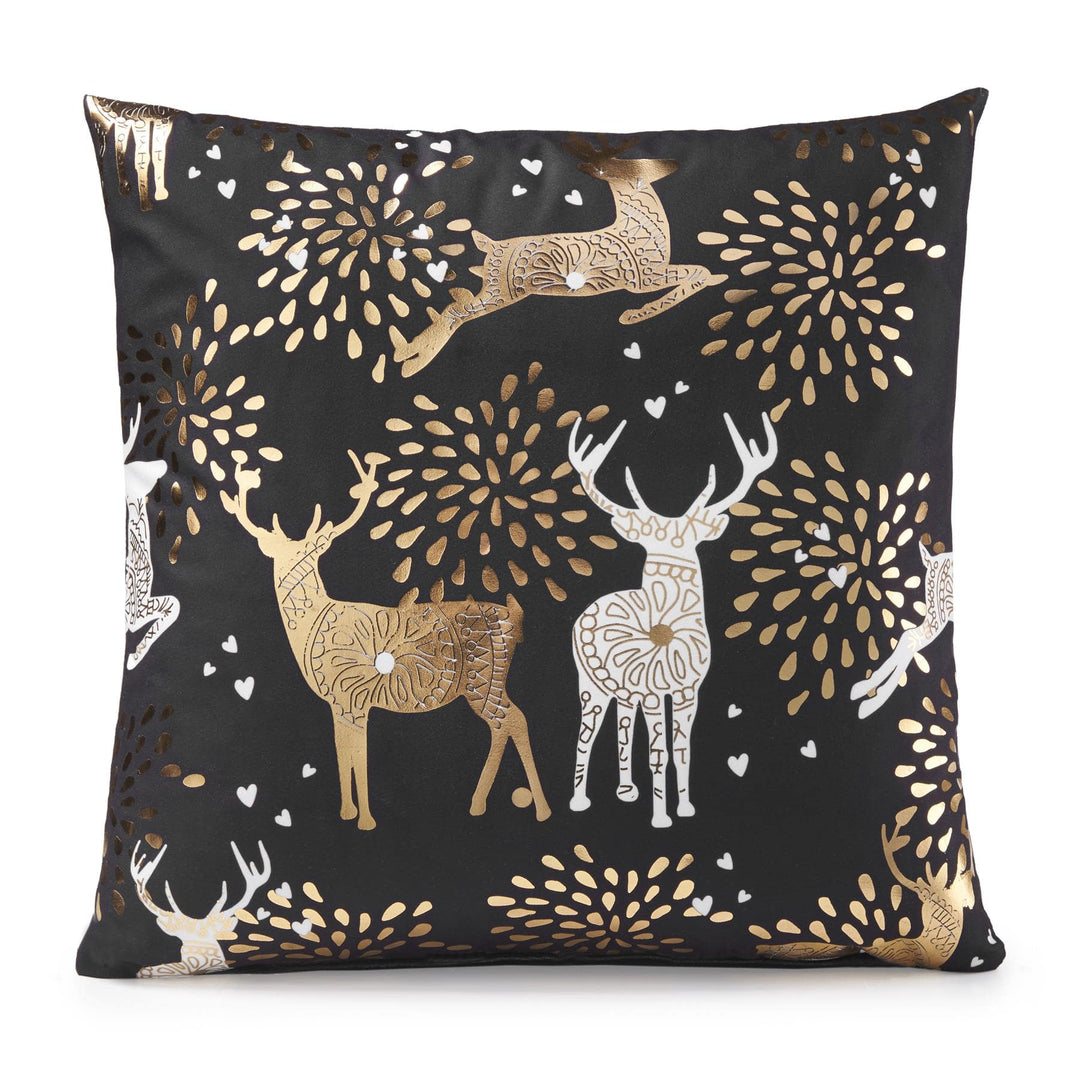 Chr619 - Reindeer  18" x 18" (Cushion Cover) - TidySpaces