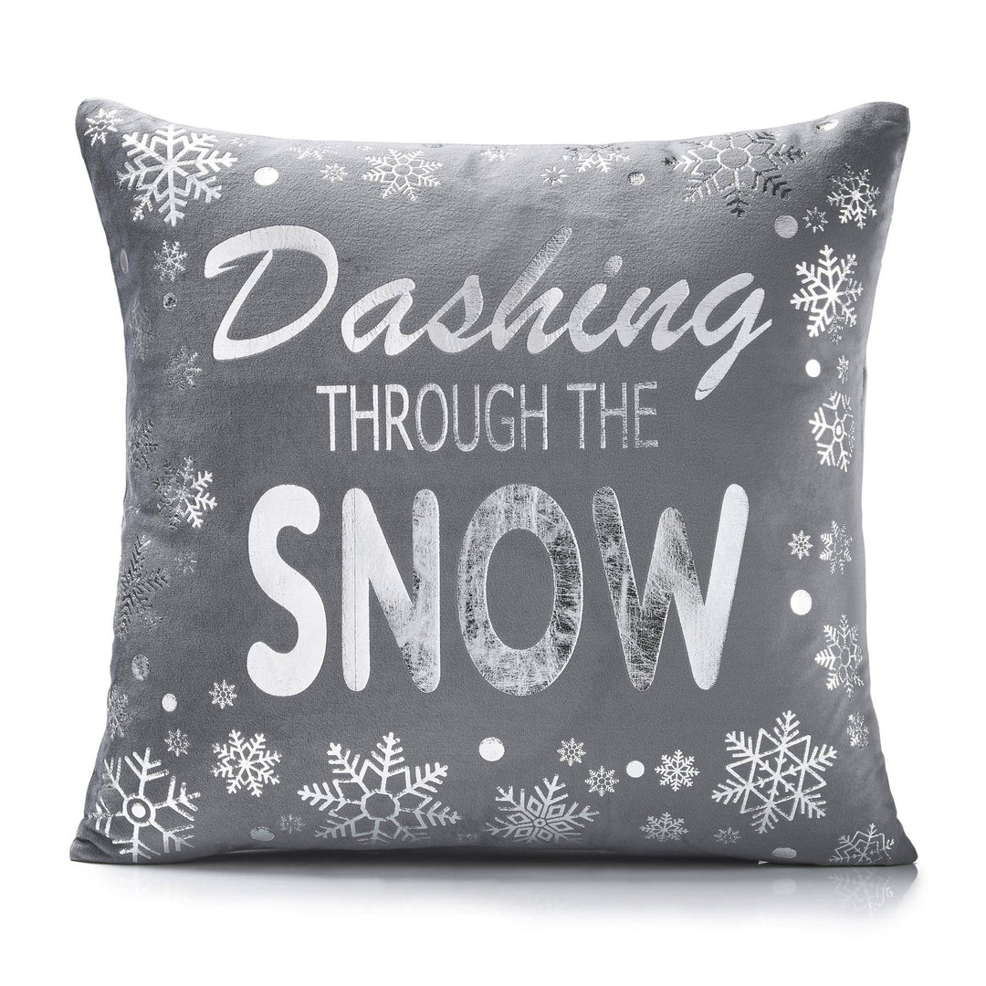 Dashing/Snow 18" x 18" (Cushion) - TidySpaces