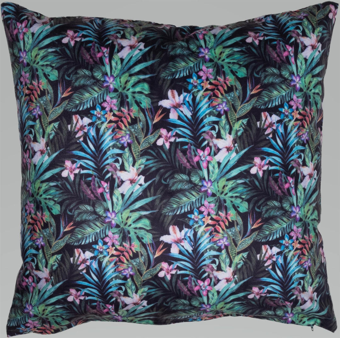 Velvet Printed 18" x 18" Tropical (Cushion Cover) - TidySpaces