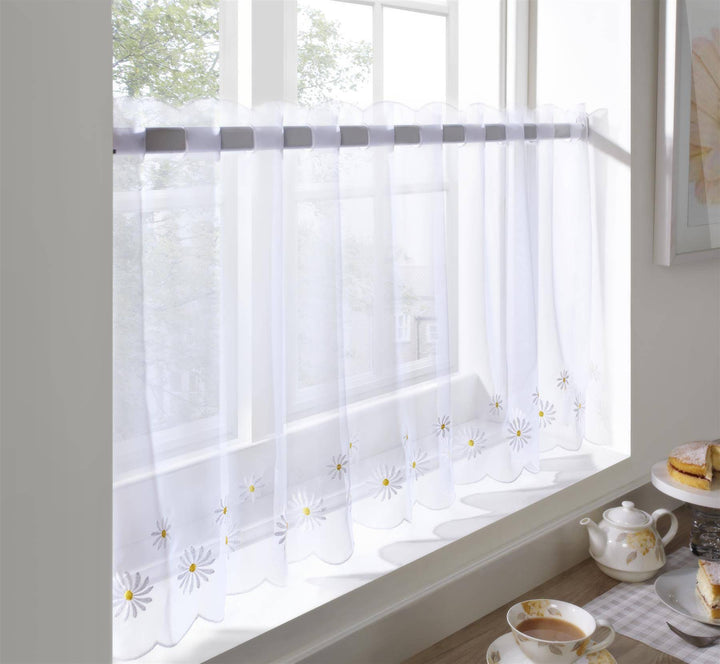 Daisy Cafe Curtain Panel - TidySpaces