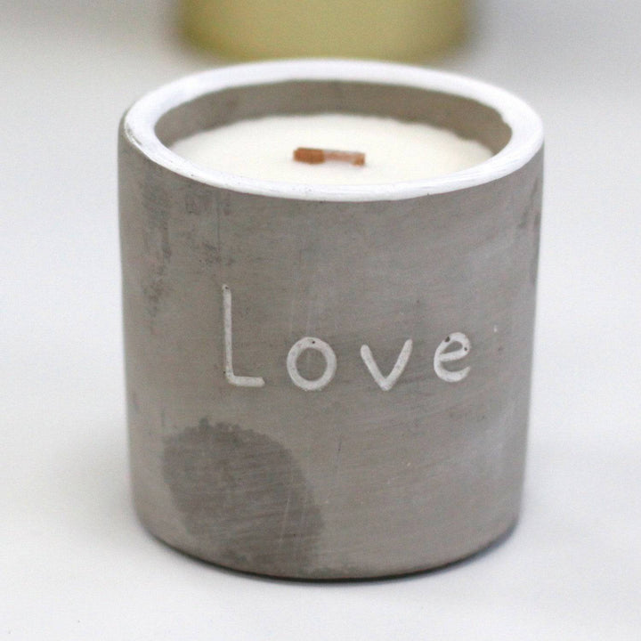 Concrete Pot Candles - TidySpaces