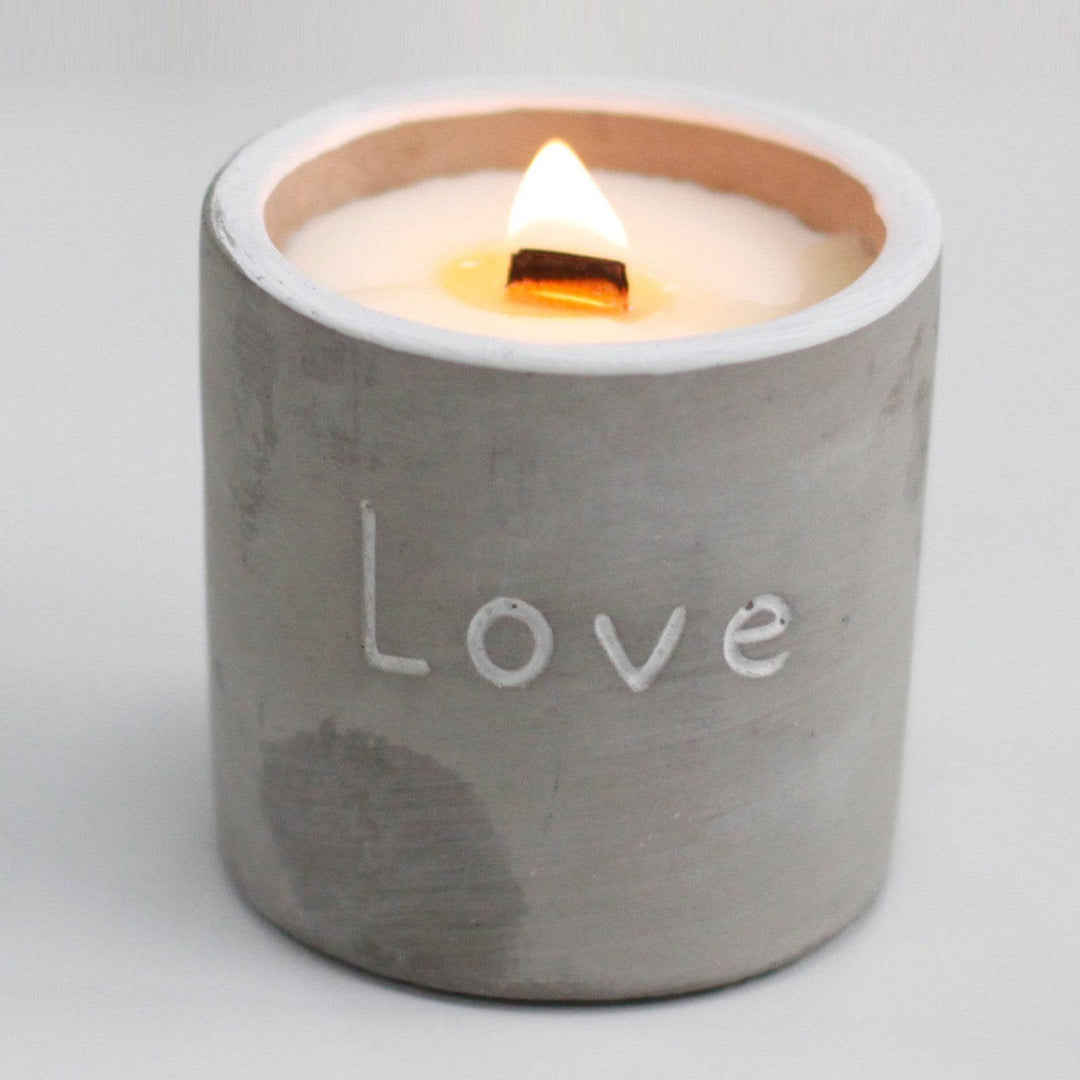 Concrete Pot Candles - TidySpaces