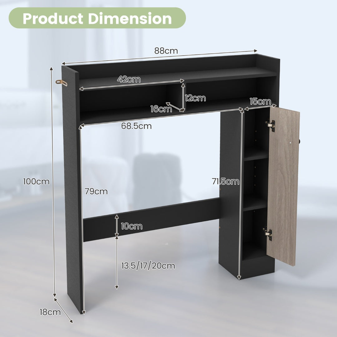 Over The Toilet Storage Cabinet with Adjustable Shelve