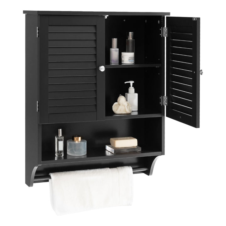 Bathroom Wall Cabinet with 2 Doors and 3-Position Adjustable Shelf