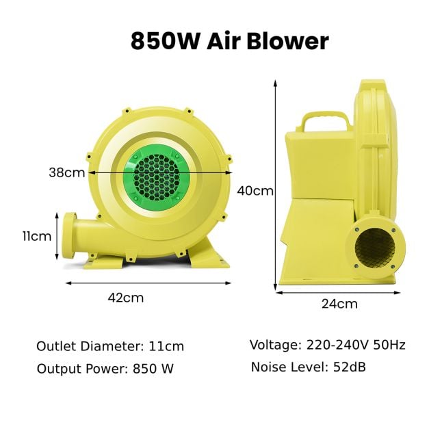 850W Bounce House Blower for Inflatable Jumper Water Slide