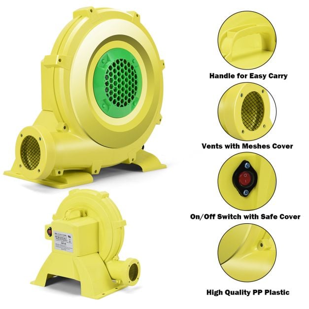 850W Bounce House Blower for Inflatable Jumper Water Slide