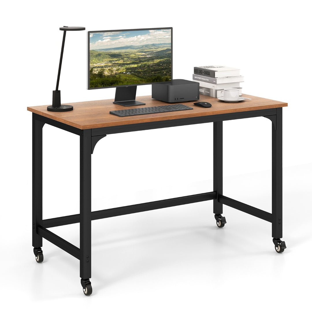 120cm Rolling Computer Desk on Wheels - TidySpaces