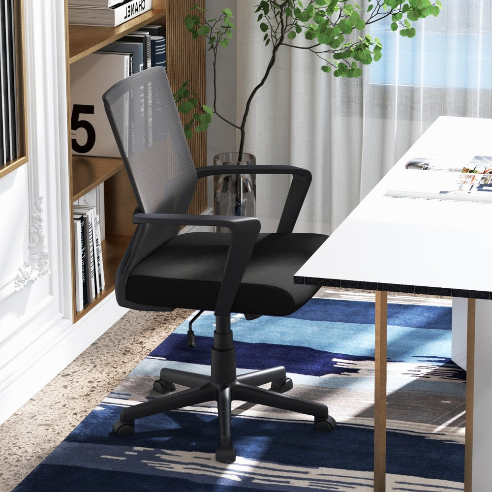 Ergonomic Desk Chair with Lumbar Support and Rocking Function - TidySpaces