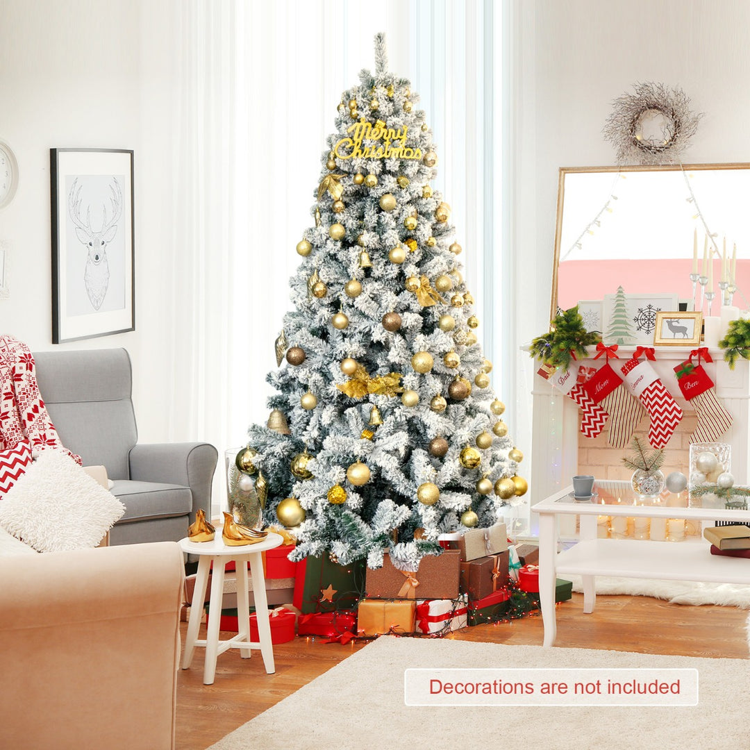 Snow Flocked Artificial Christmas Tree with 600/1010 Tips