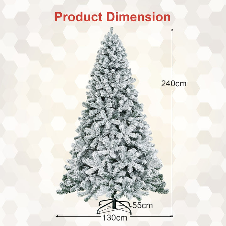 Snow Flocked Artificial Christmas Tree with 600/1010 Tips