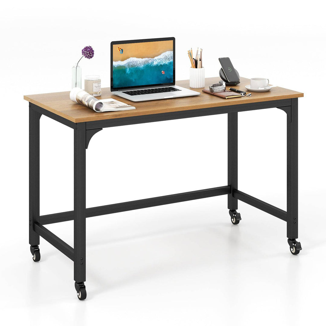 120cm Rolling Computer Desk on Wheels - TidySpaces