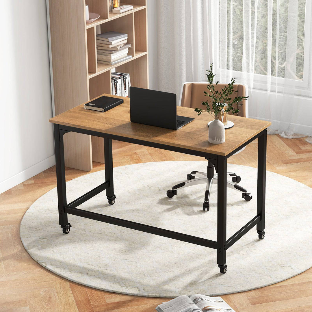 120cm Rolling Computer Desk on Wheels - TidySpaces