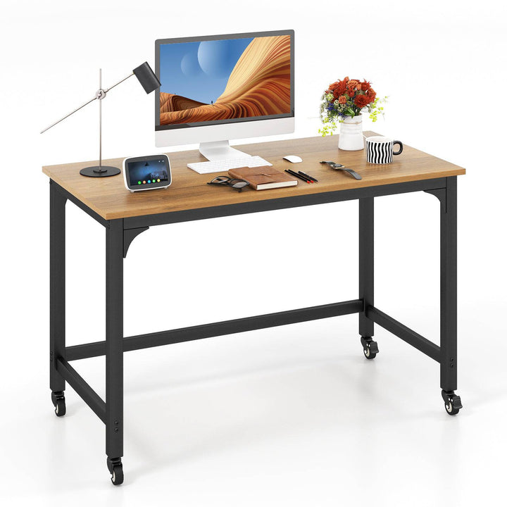 120cm Rolling Computer Desk on Wheels - TidySpaces