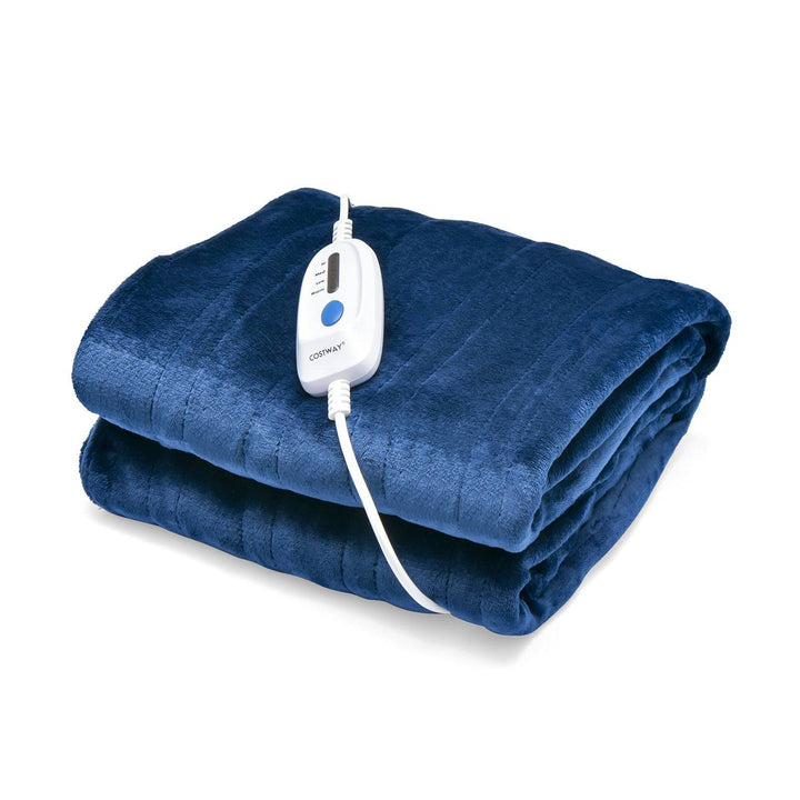 130 x 180 cm Electric Heated Blanket with 4 Heating Levels - TidySpaces