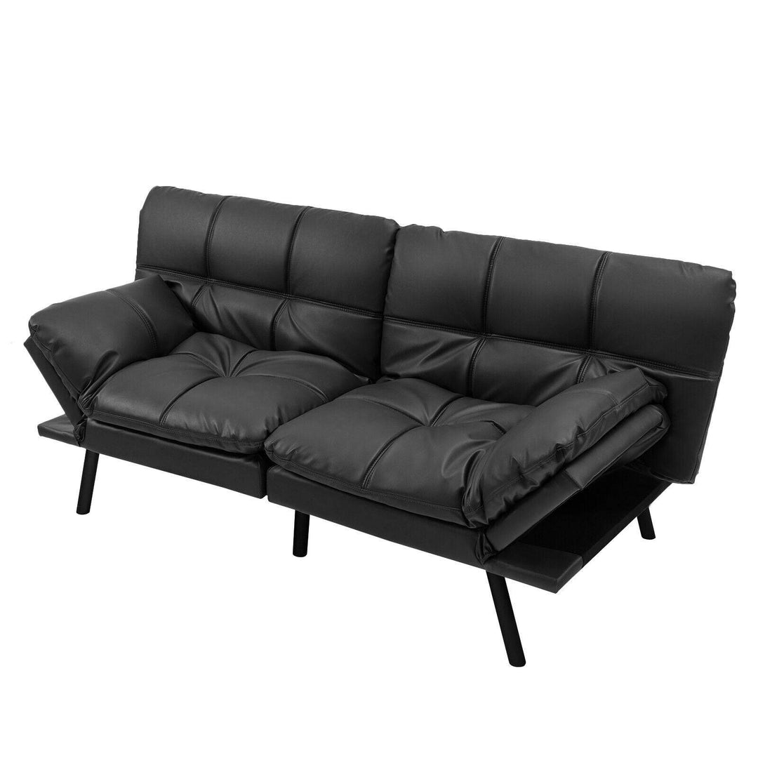 2 Seater Convertible Sofa Bed with Reclining Backrest - TidySpaces