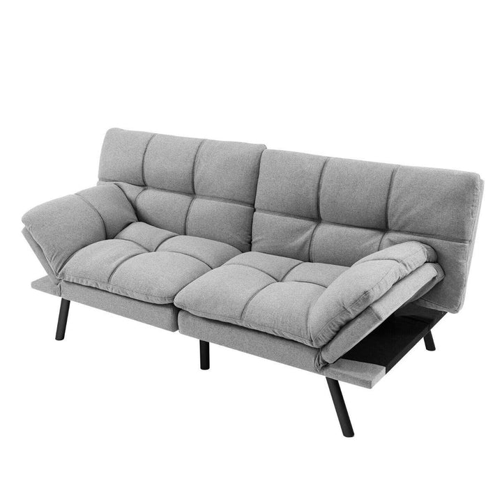 2 Seater Convertible Sofa Bed with Reclining Backrest - TidySpaces