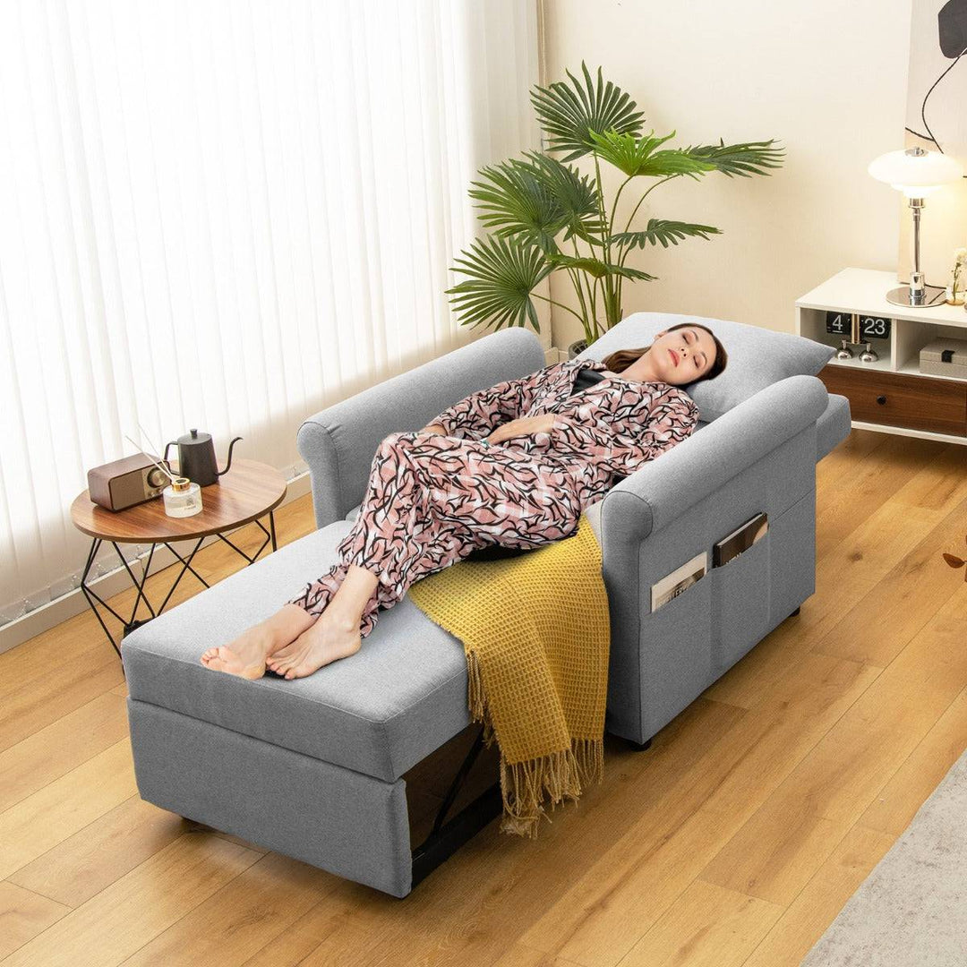 3 in 1 Convertible Sofa Bed with Pillow - TidySpaces