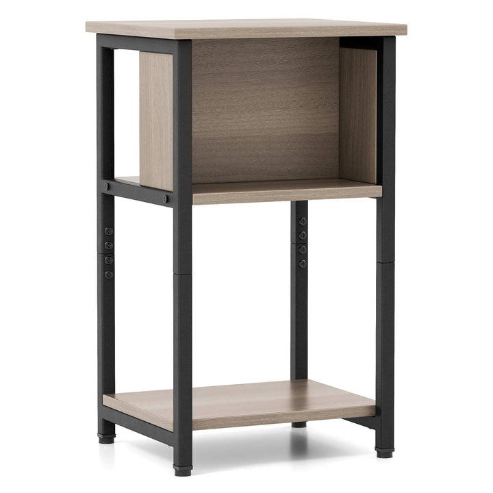 3 Tier Nightstand with Storage Shelf for Small Spaces - TidySpaces