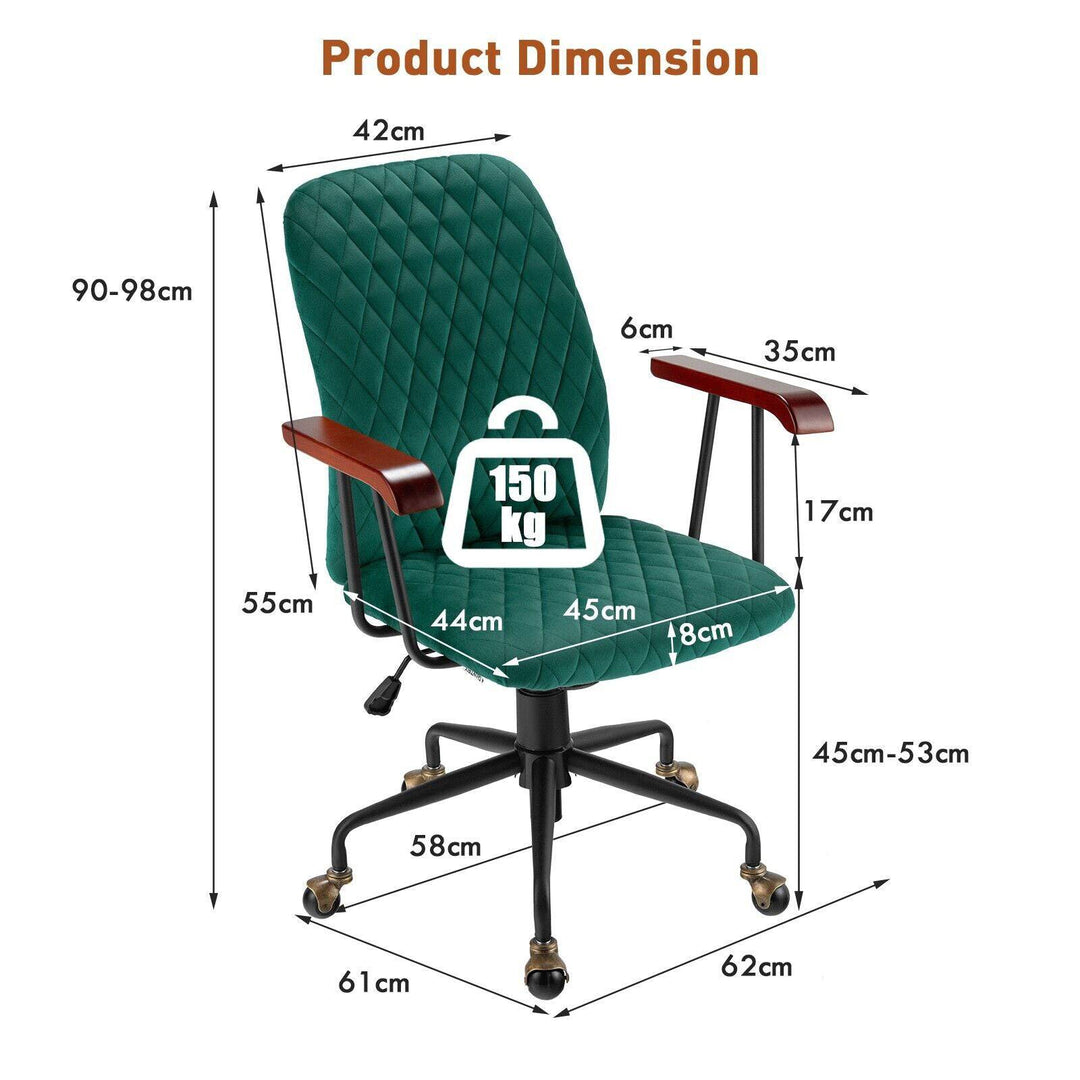 Adjustable Velvet Rocking Leisure Chair with Padded Seat