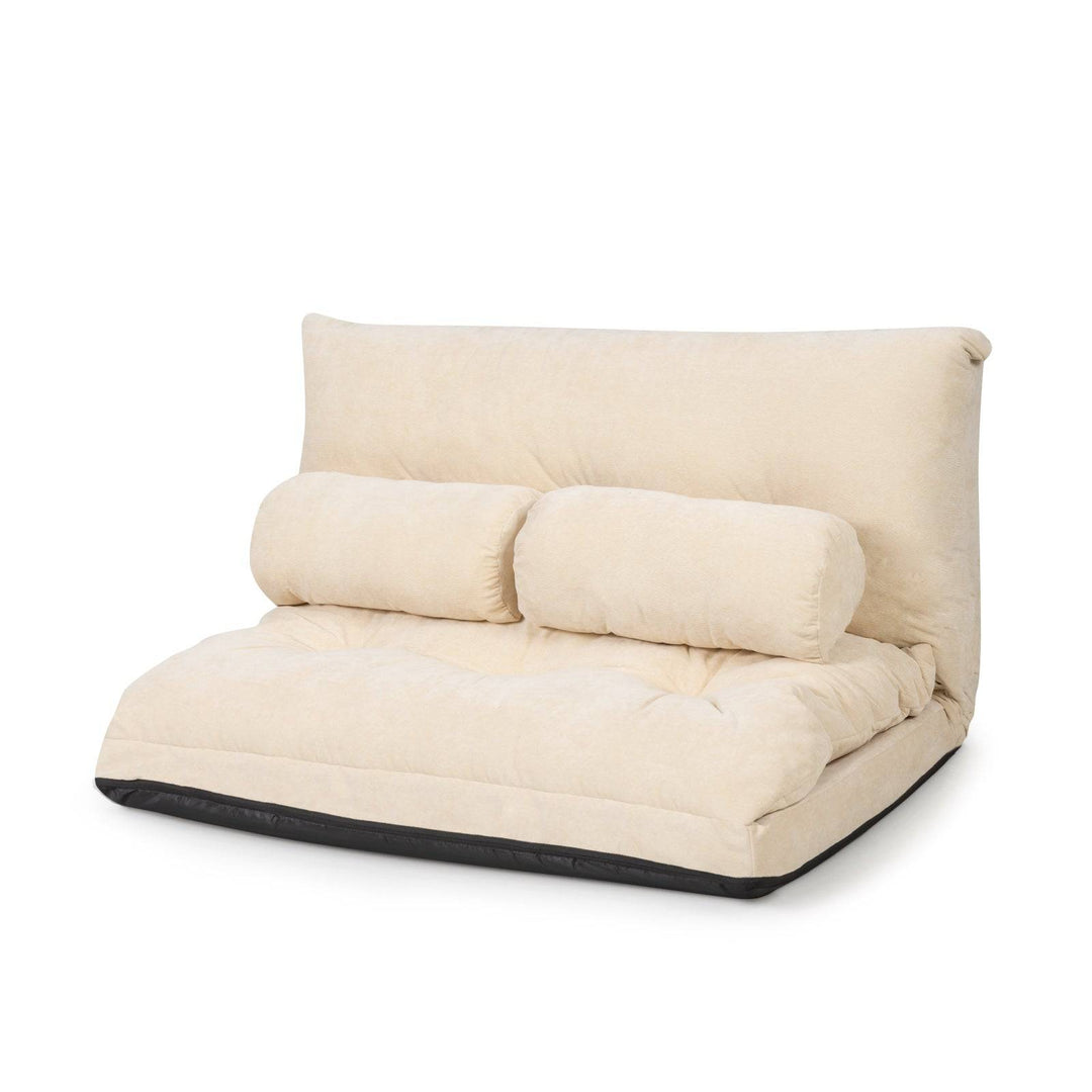 Convertible Floor Sofa Bed with 2 Waist Pillows - TidySpaces