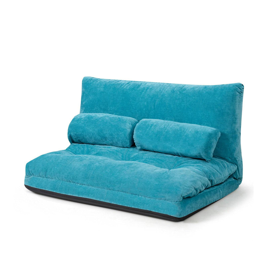 Convertible Floor Sofa Bed with 2 Waist Pillows - TidySpaces