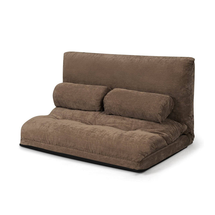 Convertible Floor Sofa Bed with 2 Waist Pillows - TidySpaces