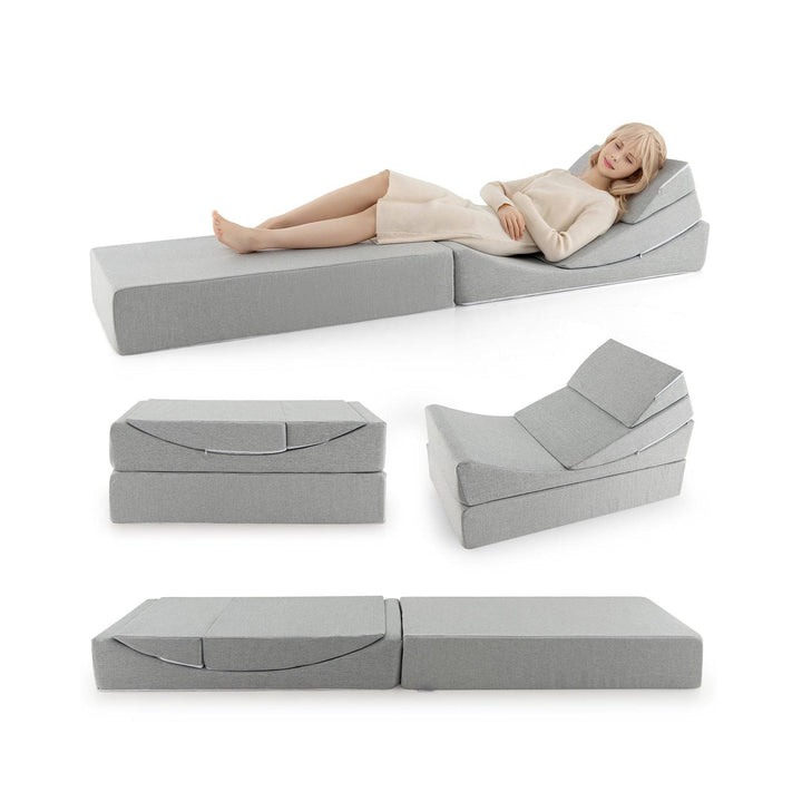 Convertible Folding Sofa Bed with High density Foam - TidySpaces