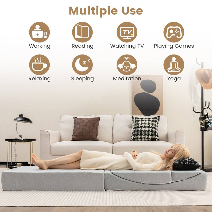 Convertible Folding Sofa Bed with High density Foam - TidySpaces