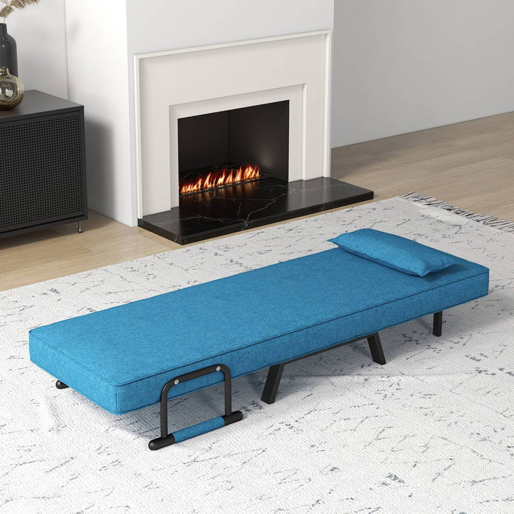 Convertible Sofa Bed 4 in 1 with 6 Position Adjustable Backrest - TidySpaces