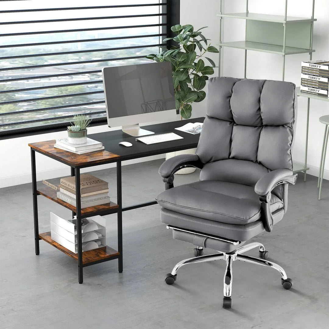 Computer Chair Roller Ergonomic Adjustable High Back Rolling Computer Chair with Retractable ...