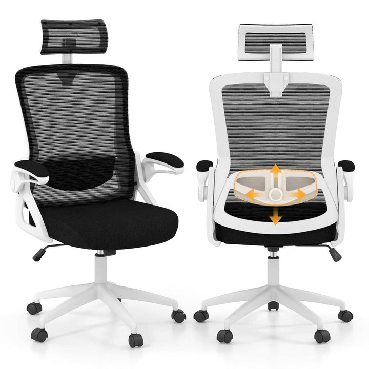 Ergonomic Office Chair with Adjustable Lumbar Support for Home Office