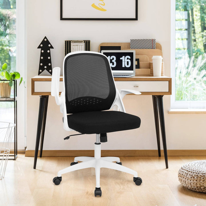 Height Adjust Swivel Rolling Mesh Office Chair with Ergonomic Mid Back