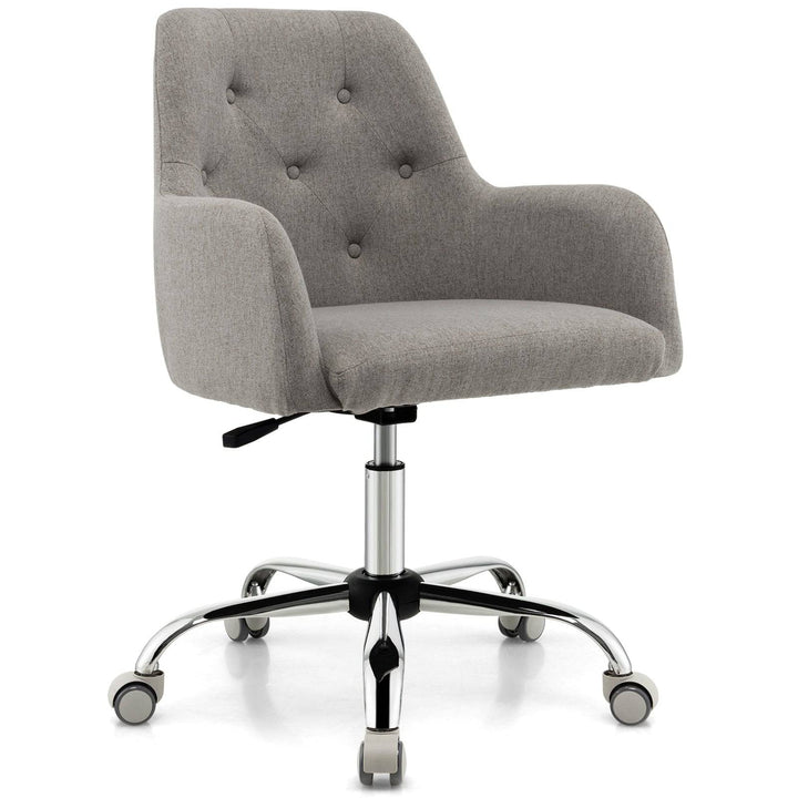 Height adjustable Reception Chair with Rolling Casters for Office