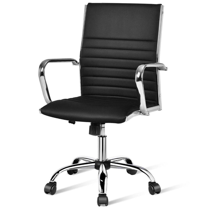 Height Adjustable Rolling High Back Executive Chair for Home Office