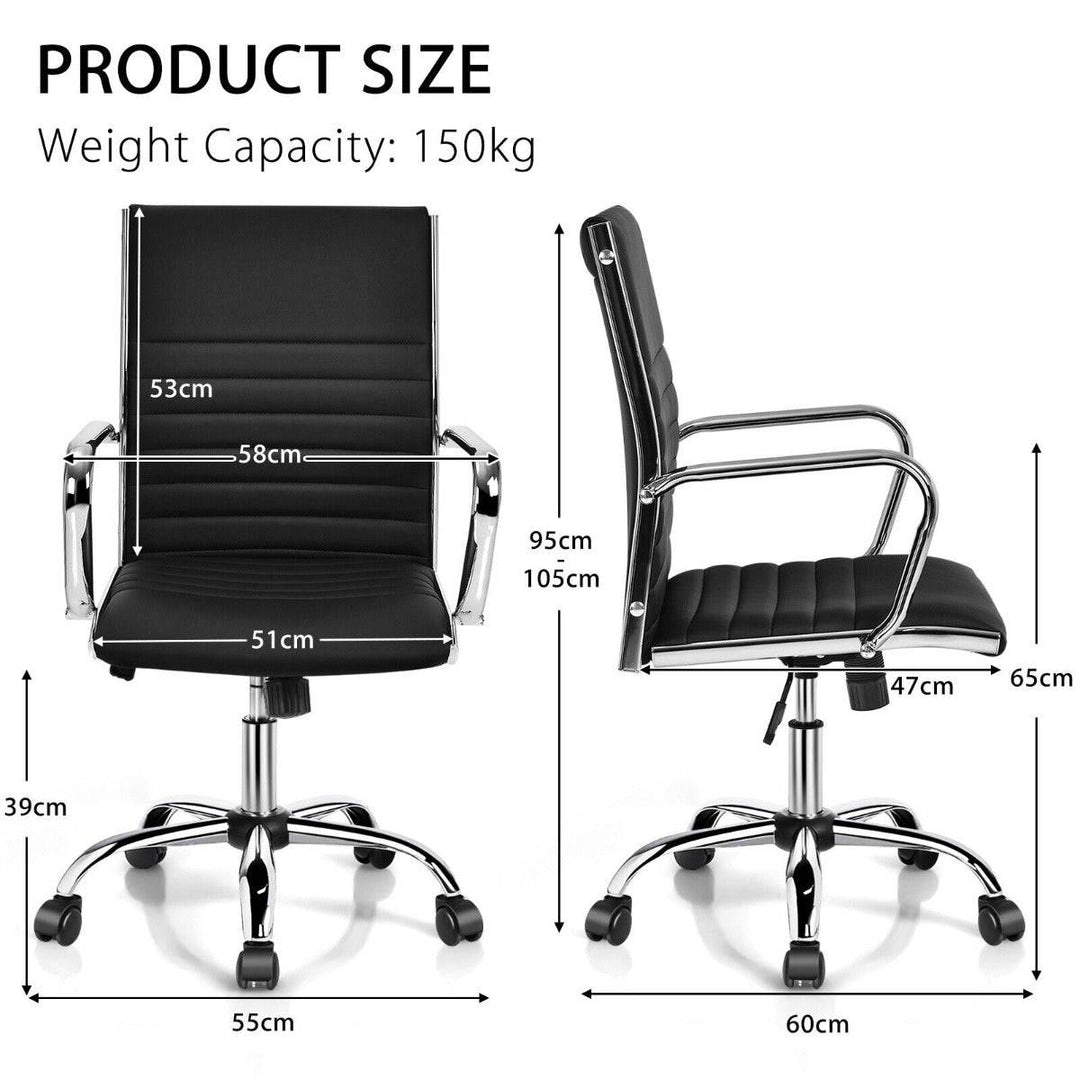 Height Adjustable Rolling High Back Executive Chair for Home Office