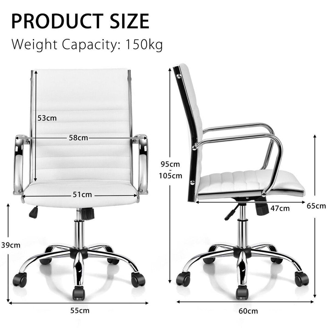 Height Adjustable Rolling High Back Executive Chair for Home Office