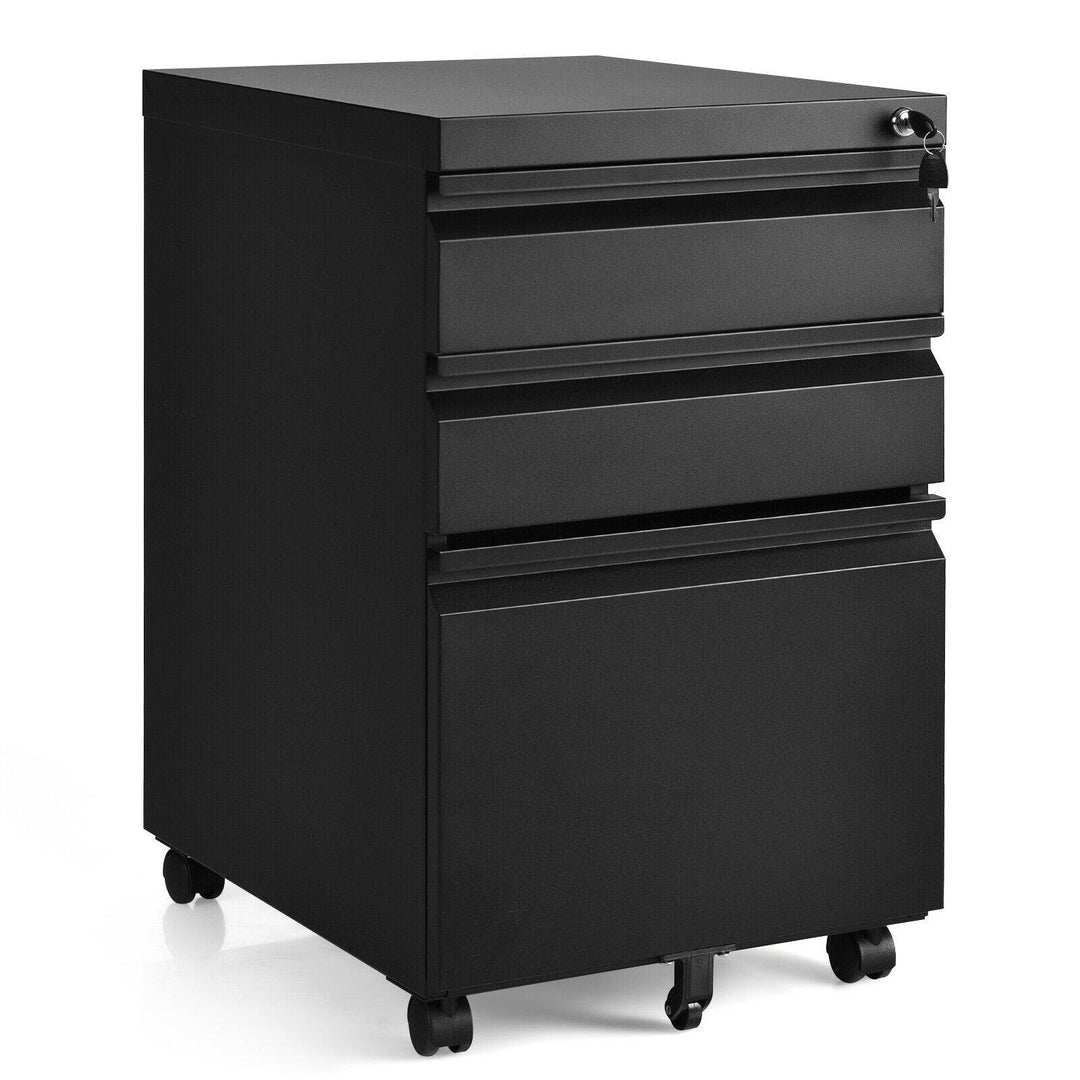 Locking Filing Cabinet on Wheels - TidySpaces