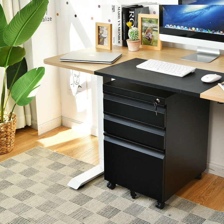 Locking Filing Cabinet on Wheels - TidySpaces