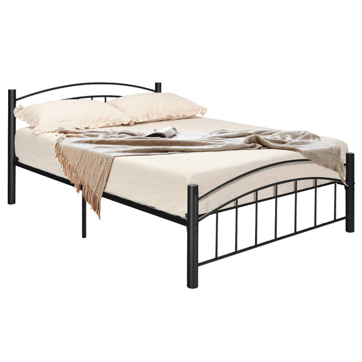 Metal Bed Frame Platform Bed with Headboard for Bedroom full size - TidySpaces