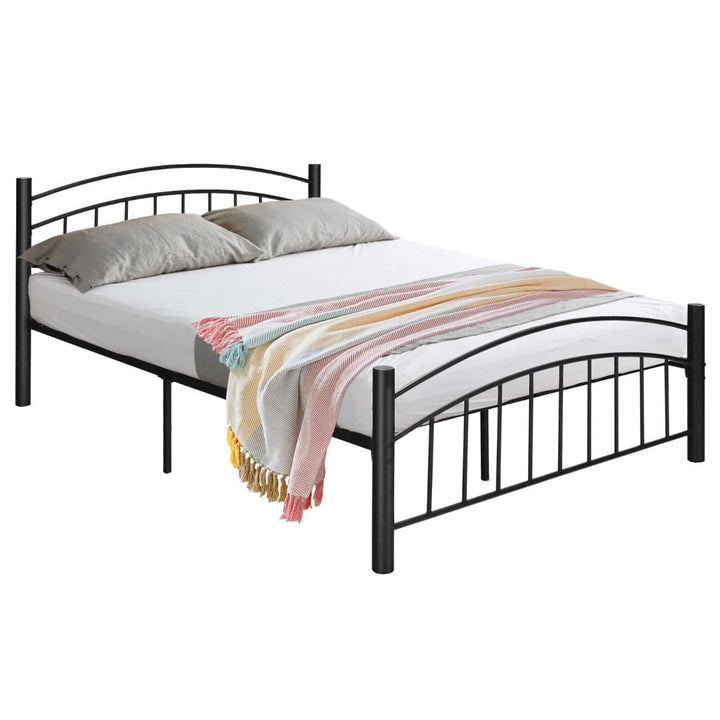 Metal Bed Frame Platform Bed with Headboard for Bedroom full size - TidySpaces