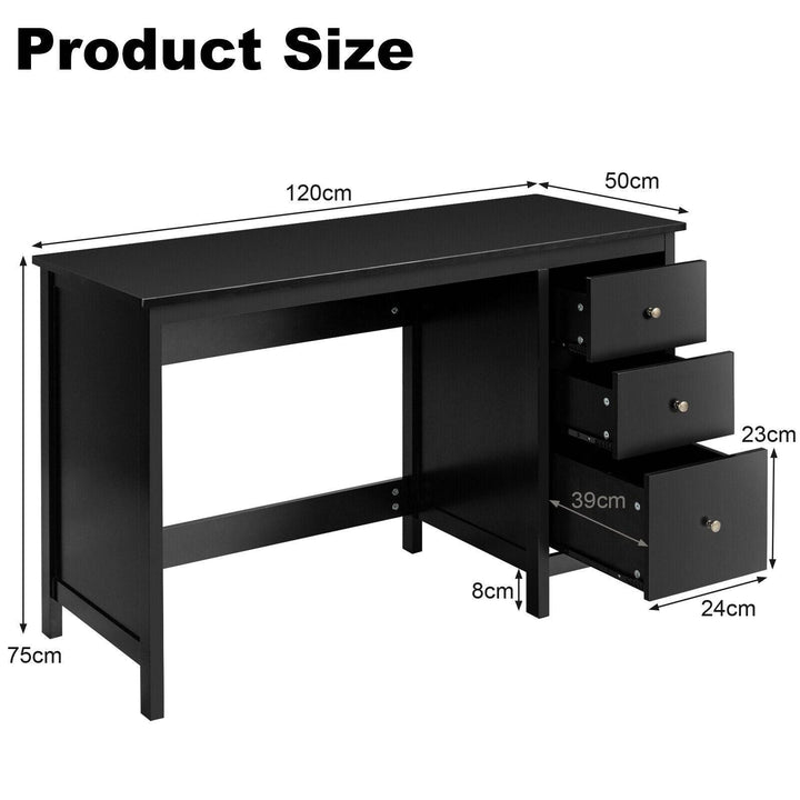 Modern Computer Desk with 3 Drawers for Home Office - TidySpaces