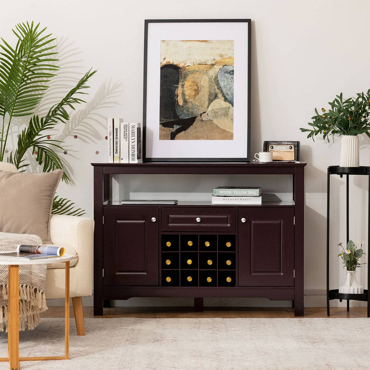 Modern Sideboard with 12 Wine Rack for Dining Room - TidySpaces